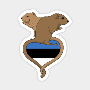 Gerbil Estonia (light) Magnet