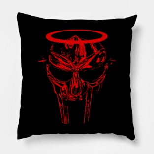 MF Doom Mask Angel Red Pillow