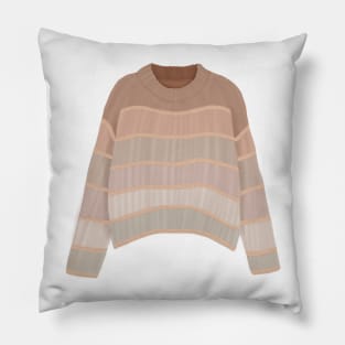 Stripped knit sweater Pillow