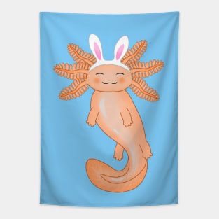 Orange Easter Axolotl Tapestry