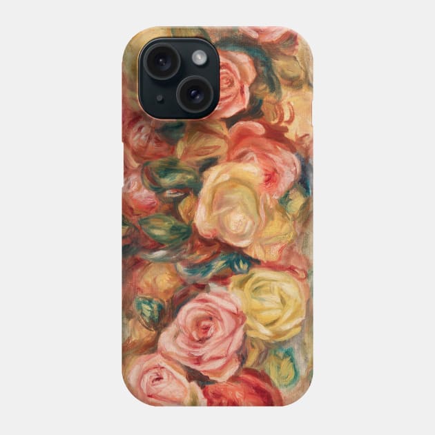 Roses by Pierre Auguste Renoir Phone Case by MasterpieceCafe