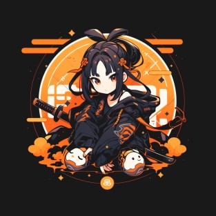 Kawaii urban ninja girl T-Shirt