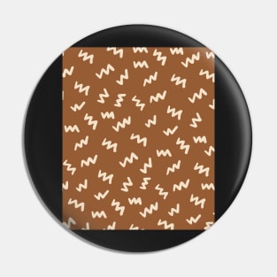 Mudcloth Lines Pattern Minimalist  Abstract  Terracotta  Boho  Pattern Pin