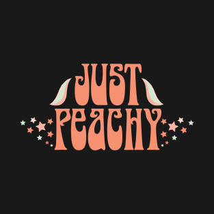 Just Peachy Retro 1970s T-Shirt