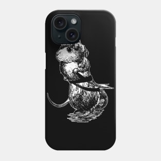 Pirate rat ink drawing 01/02/24 Phone Case