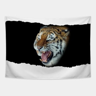 Snow Tiger Tapestry