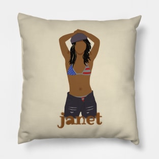 janet brown // fan Pillow