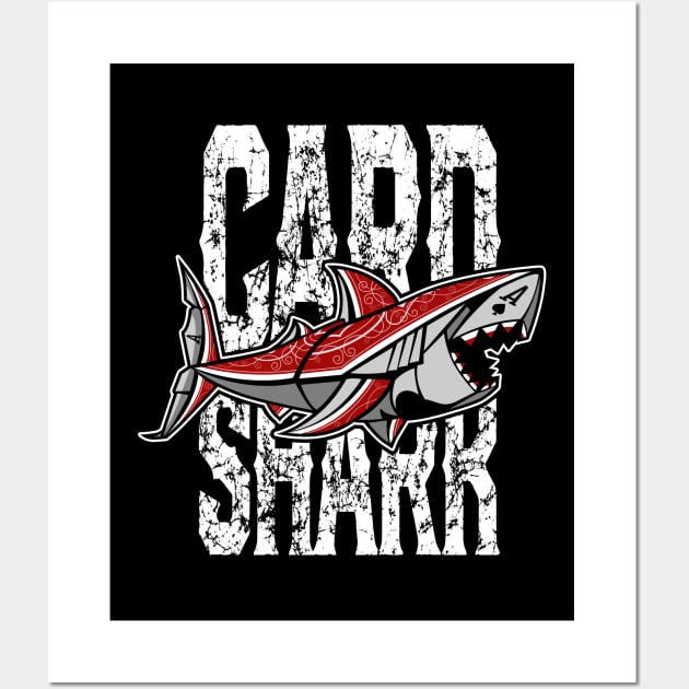 Card Shark - White - Las Vegas - Sticker