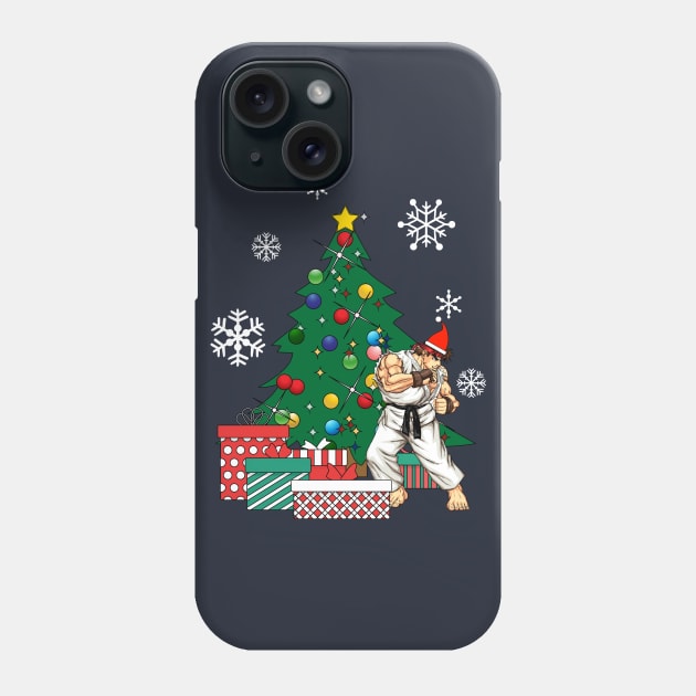 Ryu Around The Christmas Tree Phone Case by Nova5