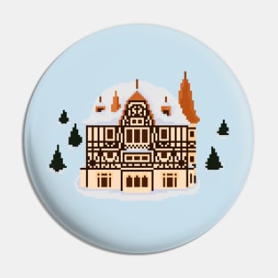 Villa Cassel Swiss Castle pixel art Pin