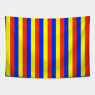 Primary Colors Stripes Tapestry