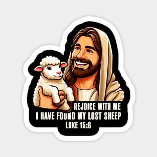 Luke 15:6 I Have Found My Lost Sheep Magnet