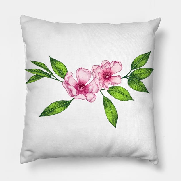 Cherry Blossom Pillow by PerrinLeFeuvre