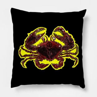 Zombie Art : ZOMBIE ZODIAC HORRORSCOPE (Cancer) Pillow