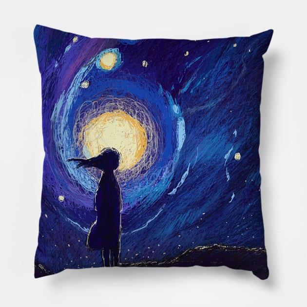 Galaxy Pillow by timegraf