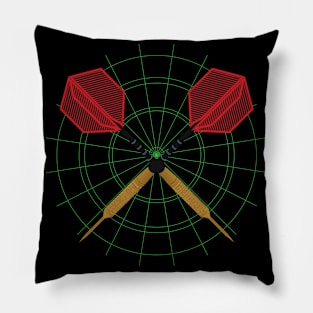 Throwing Darts design for Dart Players Pillow