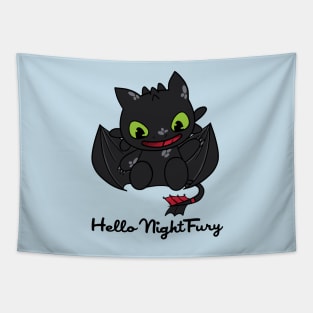 Hello Night Fury Tapestry