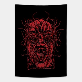 Dark, Dreary, and Deathly #2 (Red) Tapestry