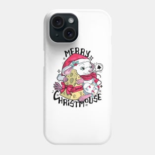 Merry Christmouse mouse and Christmas pun Phone Case