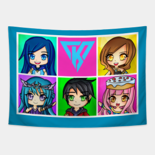 Funneh Youtube Tapestries Teepublic - youtube funneh roblox meepcity