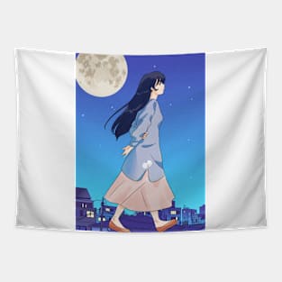 The Moonlight Girl Tapestry