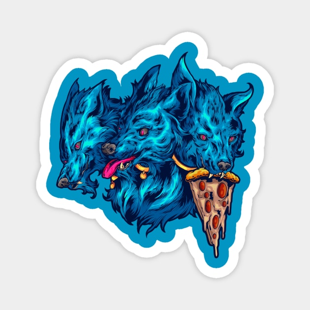 Cerberus Good Boy Pizza Doggo Magnet by Austin Plug & Tunnel Co. 