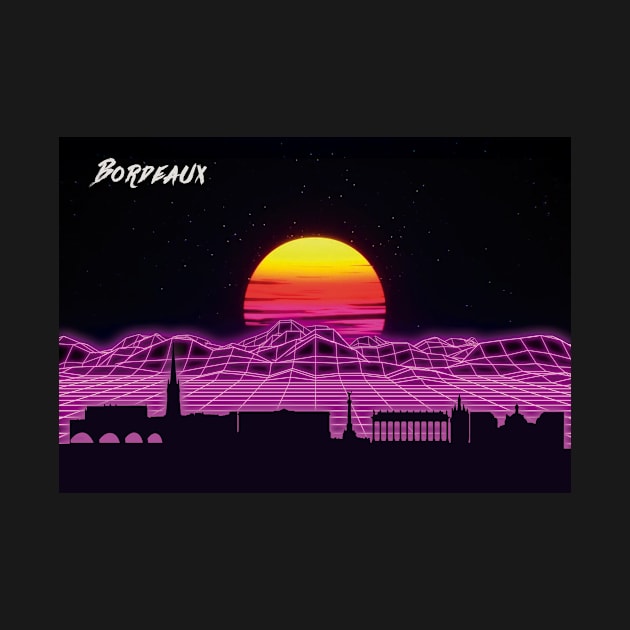 Bordeaux Outrun Neon Nights by Ferrazi