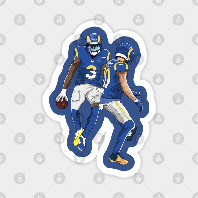 Odell Beckham Jr x Cooper Kupp Magnet by xavierjfong