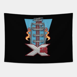 X2 Roller Coaster Tapestry