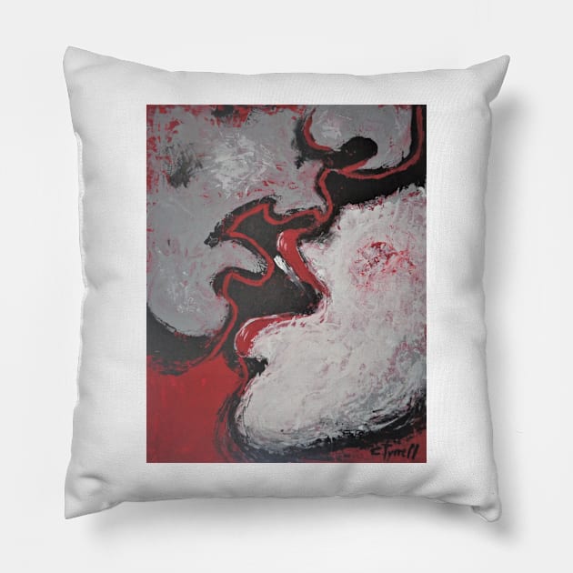 Lovers - Pleasure 1 Pillow by CarmenT