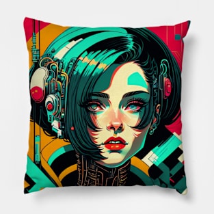 Retro Futurista Pillow