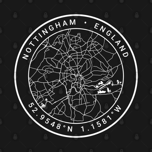 Nottingham Map by Ryan-Cox