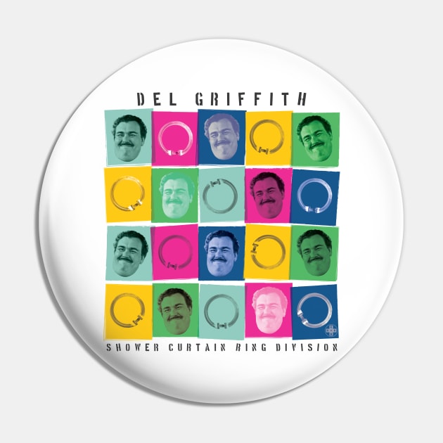 Del Griffith, Shower Curtain Ring Division Pin by Eat, Geek + Be Merry