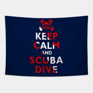 Keep Calm and Scuba Dive Flag Diving Original Tapestry