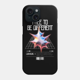 Be Different Chrome 3d Streetwear Phone Case