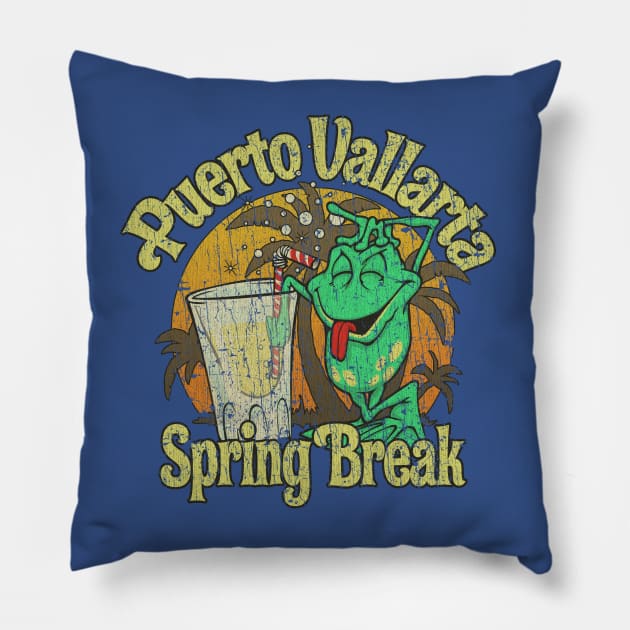 Puerto Vallarta Spring Break 1980 Pillow by JCD666