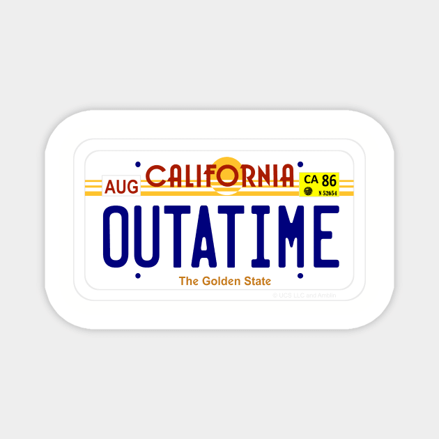 OUTATIME - Back to the Future Magnet by mikepod