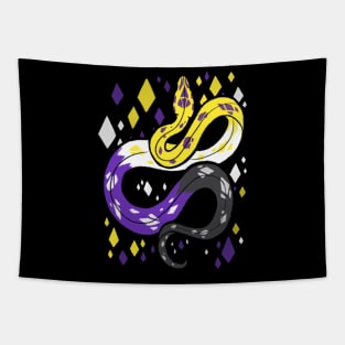 Non Binary Flag Snake Tapestry