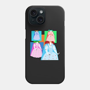 QUEEN ELIZABETH THE FIRST, OF ENGLAND (Elizabeth I of England) - WARHOL STYLE 4-UP COLLAGE ILLUSTRATION Phone Case