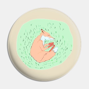 Sleeping Fox Pin