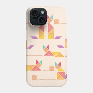 Tangram Cats Phone Case