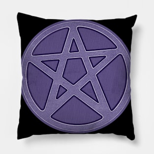 Purple Stone Effect Pentagram Pillow