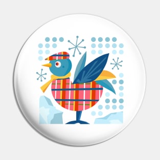 Winter Bird Pin