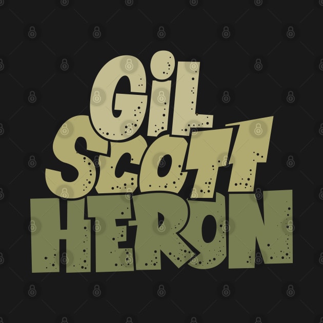 Gil Scott-Heron - Soul and Jazz Legend - Poet and Spoken Word Artist by Boogosh