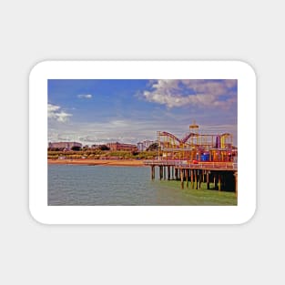 Clacton On Sea Pier And Beach Essex UK Magnet