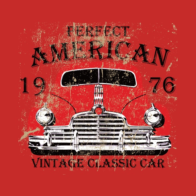 Perfect American Vintage Classic Cars 1976 by Seopdesigns