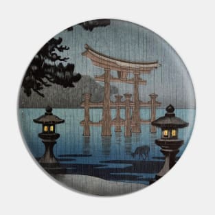 Rainy Miyajima by Tsuchiya Koitsu Pin