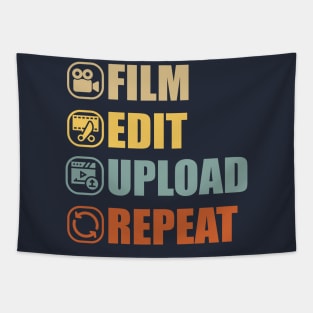 Film Edit Upload Repeat Tapestry