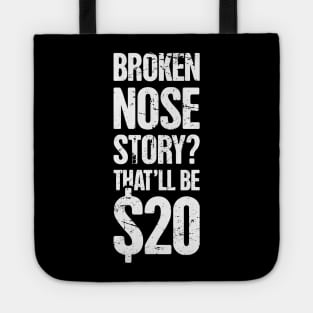 Funny Broken Nose Get Well Soon Gift Tote