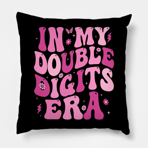 In My Double Digits Era Pillow by Crayoon